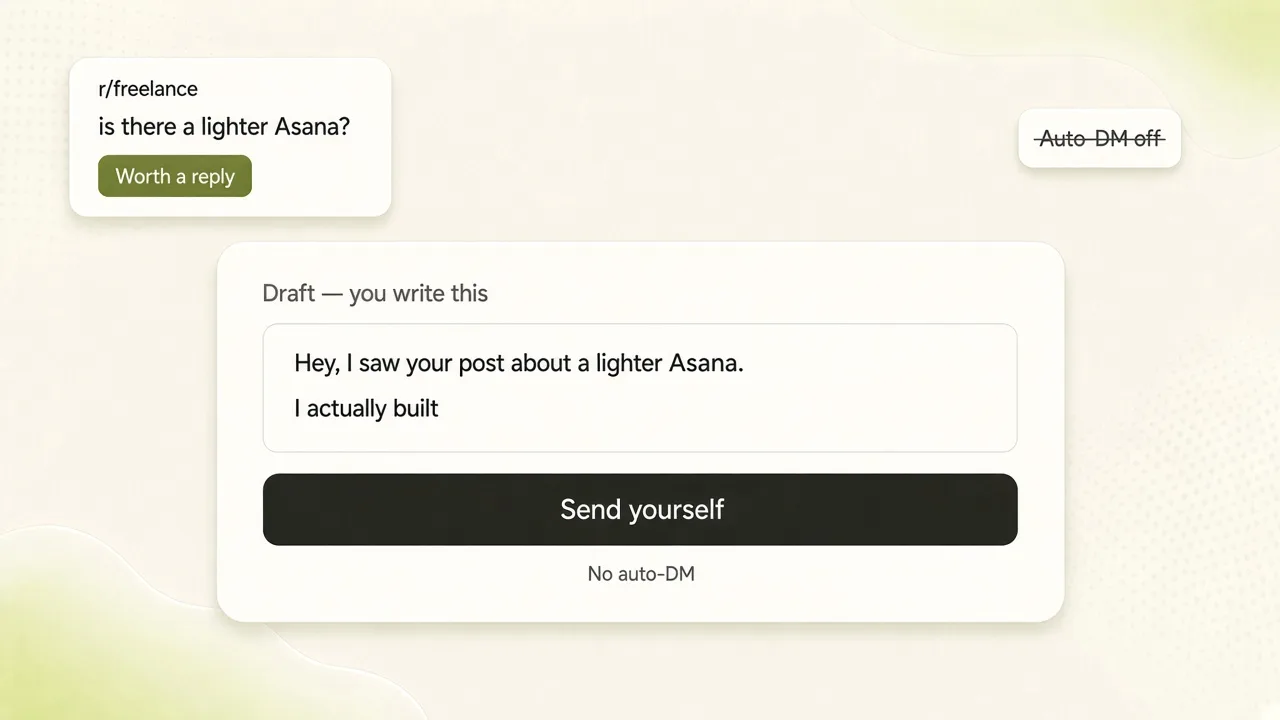 Human replies vs auto-DMs